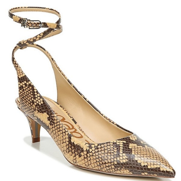 Sam Edelman Devry Snake Print Slingback heels - Picture 1 of 7